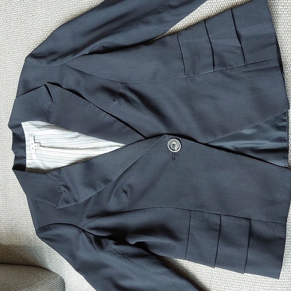 CAbi 3/4 Sleeve Dark Blue Suit Jacket - Picture 9 of 9
